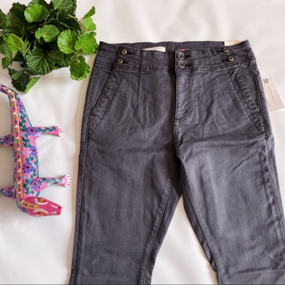 Anthropologie | Pilcro Darted High Rise Skinny Jeans New 26 Waist Black Faded - Picture 5 of 12